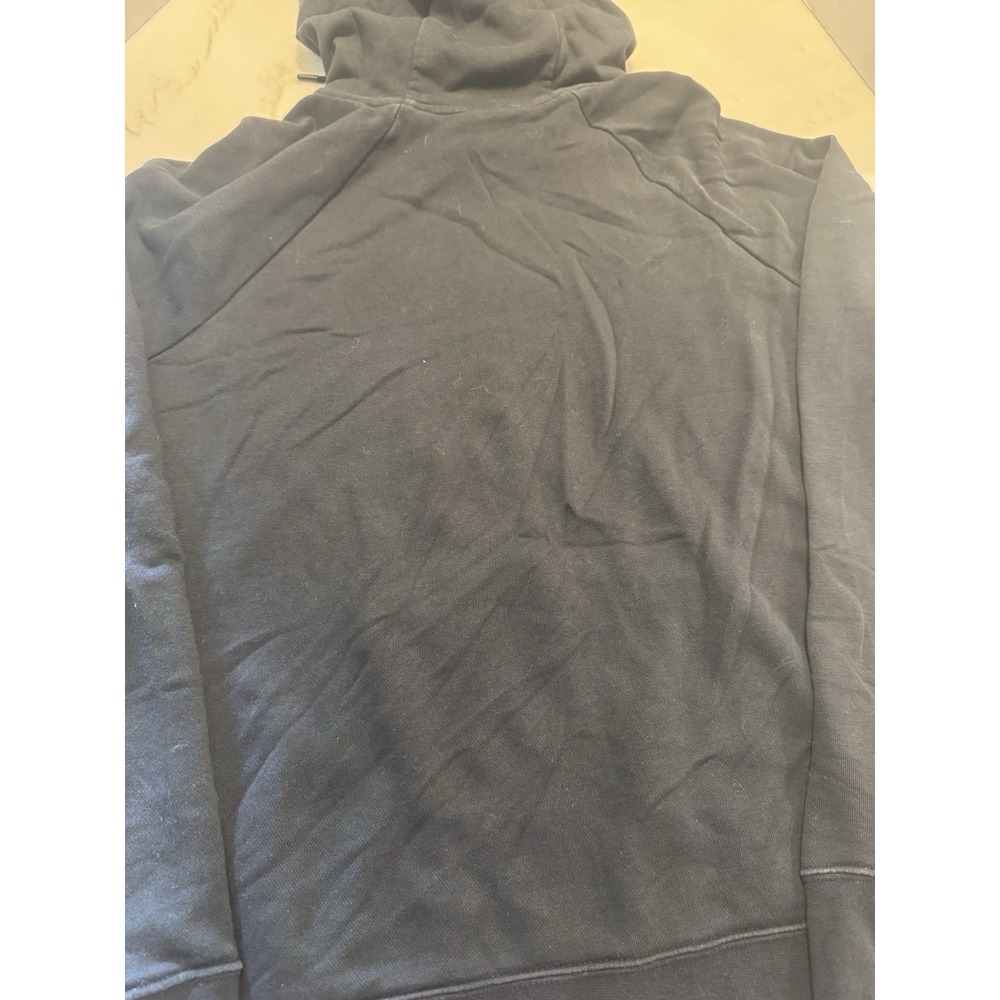 2 Nike Women's Medium Pullover Hoodies Sweatshirts Gray Black Swoosh Logo - Picture 10 of 10